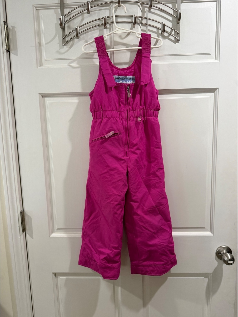 Obermeyer Kids Pink I-Grow Snow Bib Overalls Size 5